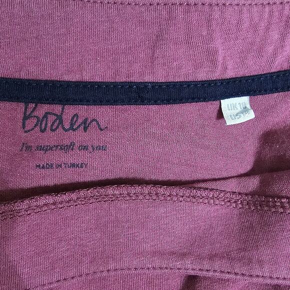 Boden Supersoft T-Shirt Dusty Pink 14 Casual Cotton Summer Loose Neutral Layer - Picture 3 of 4